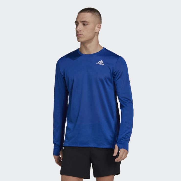 Camiseta De Manga Larga Own The Run Adidas Azul Real
