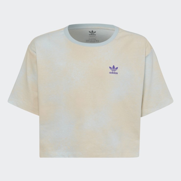 Camiseta Corta Con Estampado Gráfico Azul De Adidas