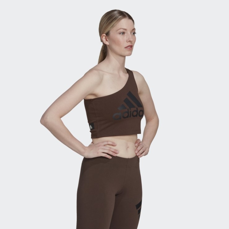 Adidas Future Icons Badge Of Sport Tank Top Marrón Elegante