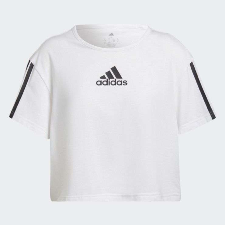 Adidas Aeroready Made For Training Crop Sport Camiseta Blanca