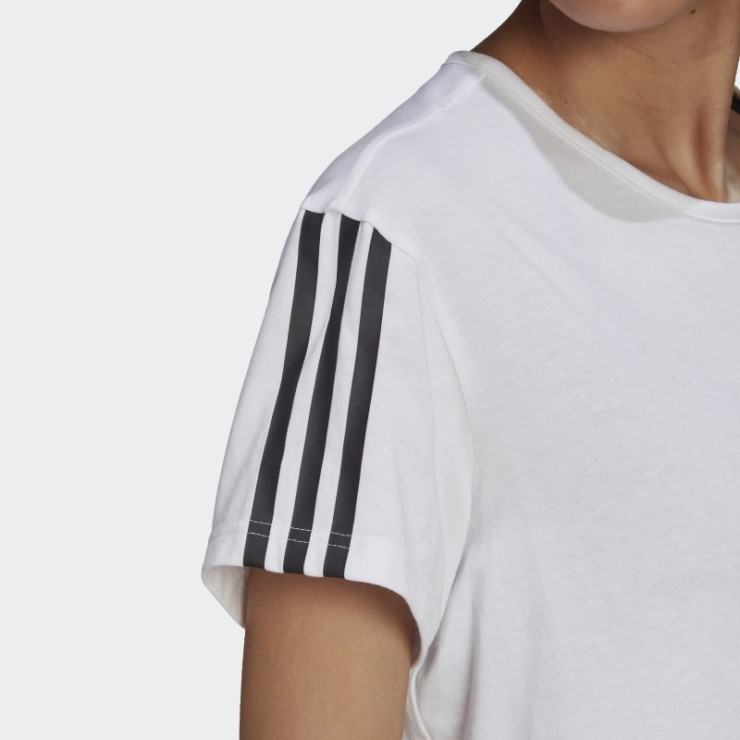 Adidas Aeroready Made For Training Crop Sport Camiseta Blanca
