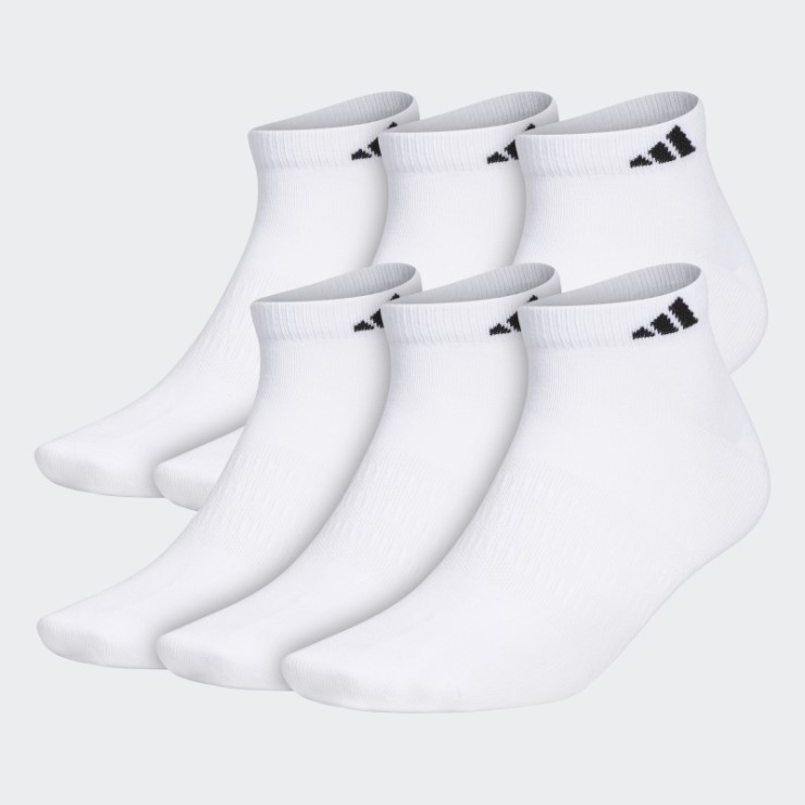 Calcetines Adidas Blancos Superlite Corte Bajo 6 Pares