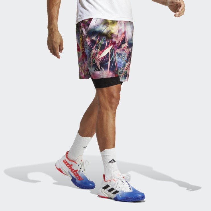 Adidas Melbourne Ergo Tennis Shorts Gráficos Multicolor
