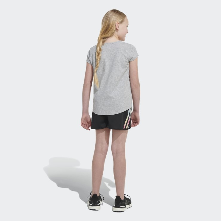 Pantalones Cortos De Malla Con Rayas Degradadas De Adidas (talla Grande) Negro