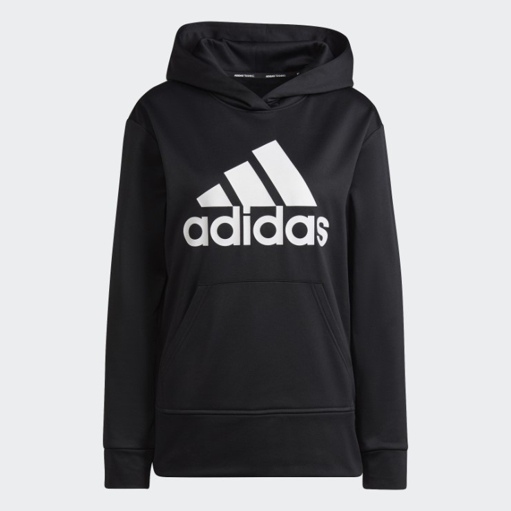 Sudadera Adidas Aeroready Con Logo Grande Negro