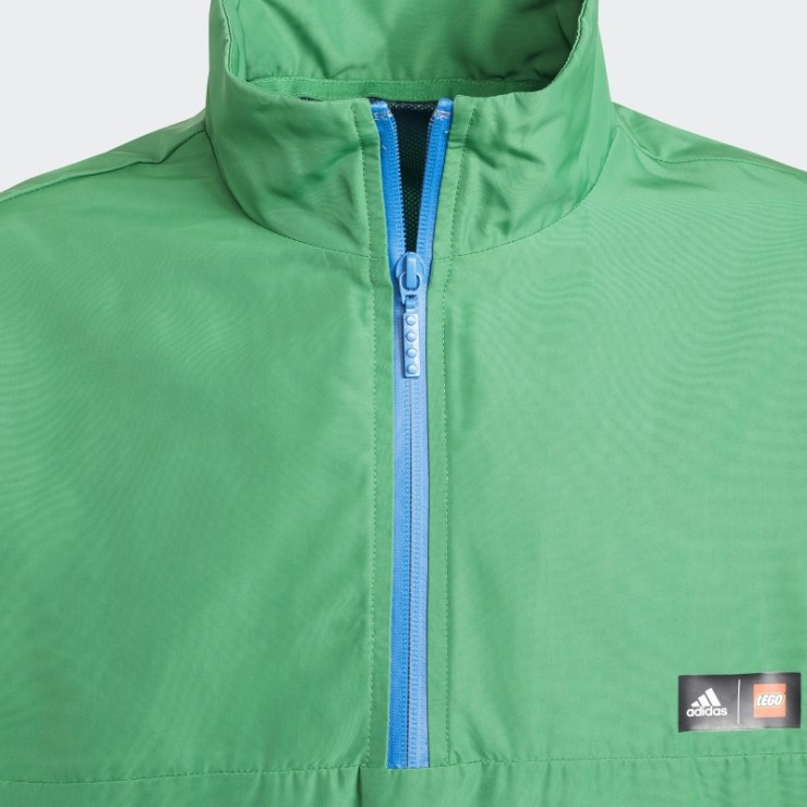 Adidas X Classic Lego Cortavientos Verde Con Media Cremallera