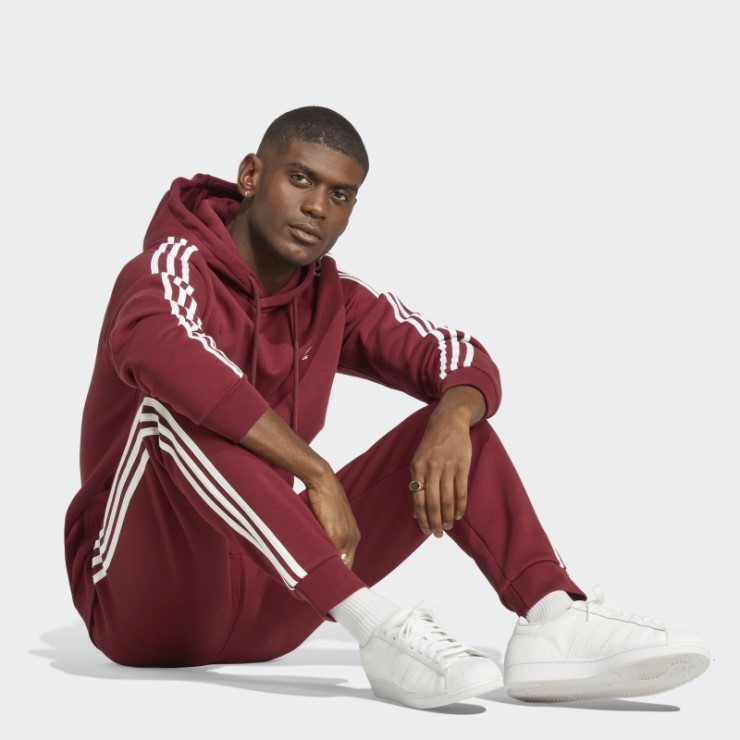 Rojo Adidas Adicolor Classics Sudadera Con Capucha De 3 Rayas