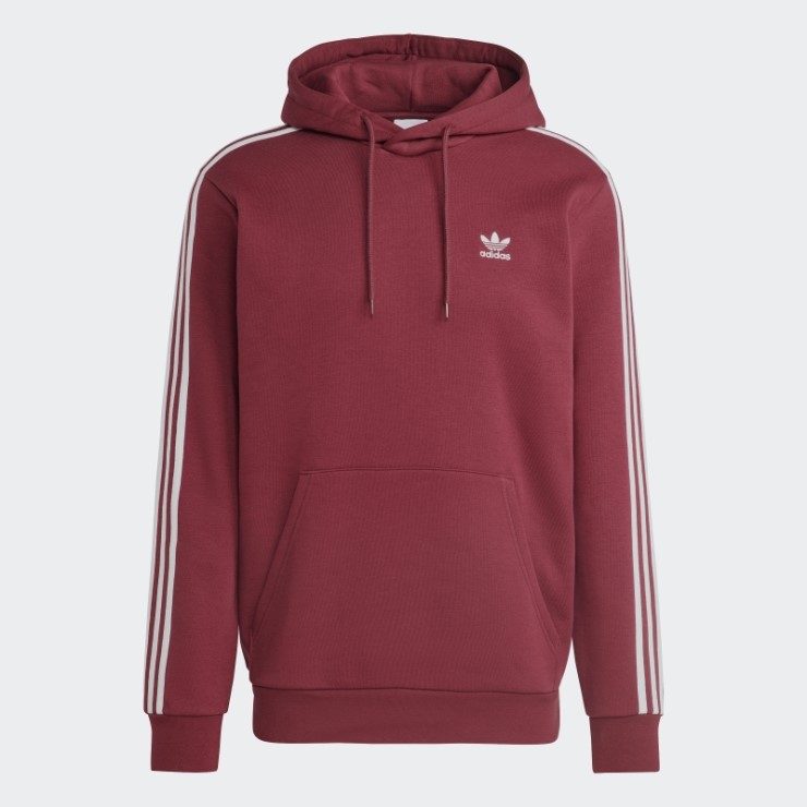 Rojo Adidas Adicolor Classics Sudadera Con Capucha De 3 Rayas