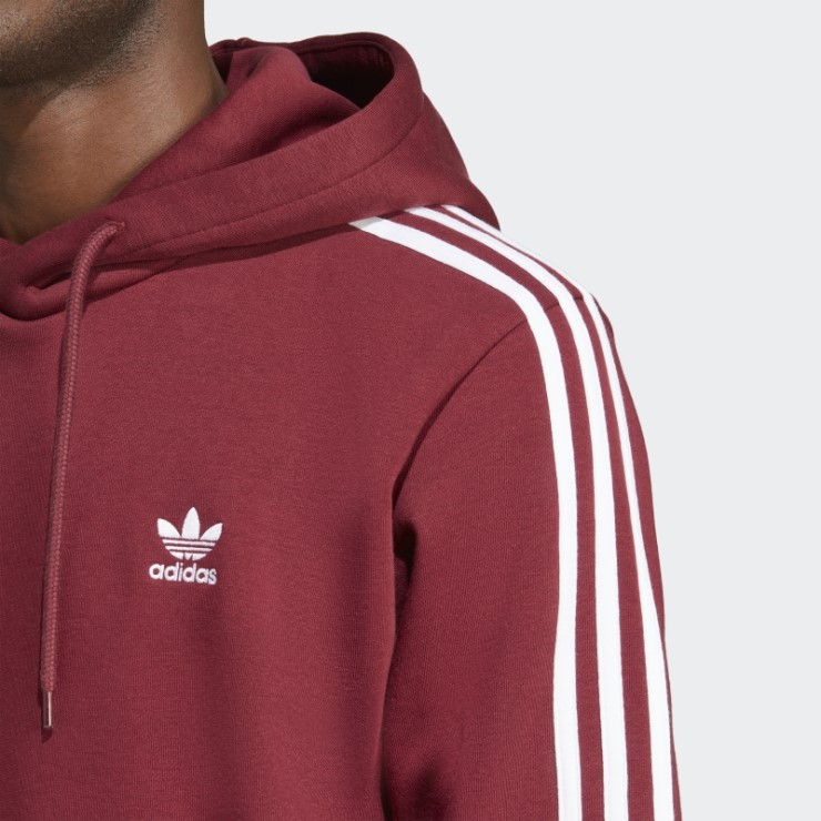 Rojo Adidas Adicolor Classics Sudadera Con Capucha De 3 Rayas