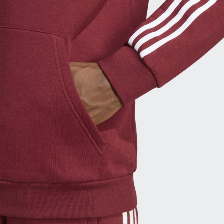 Rojo Adidas Adicolor Classics Sudadera Con Capucha De 3 Rayas