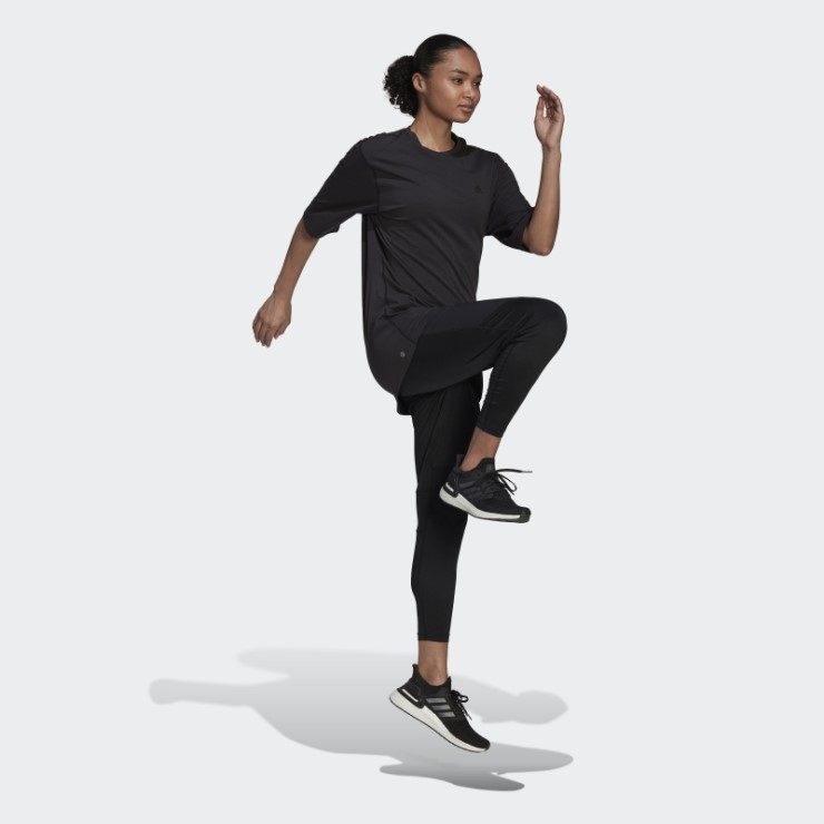 Camiseta Negra Adidas Run Icon Hecha Con La Naturaleza