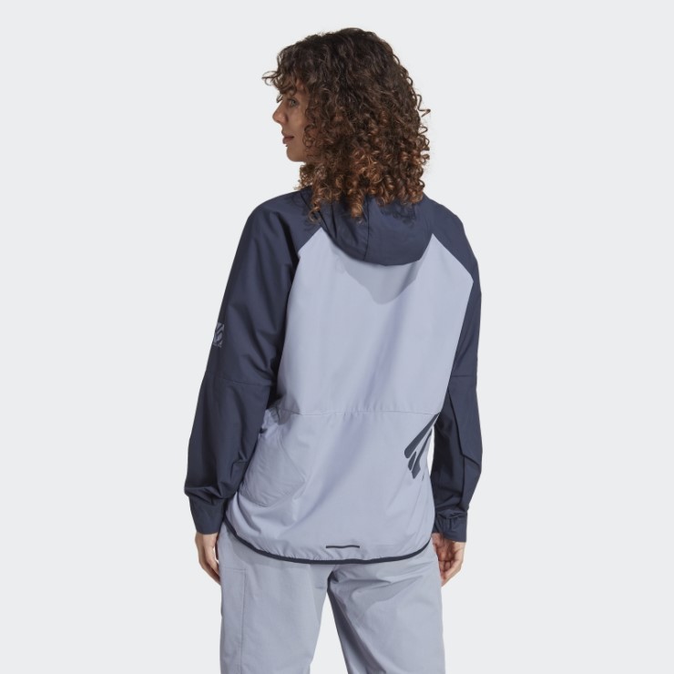 Chaqueta Cortavientos Adidas Five Ten Plata Violeta