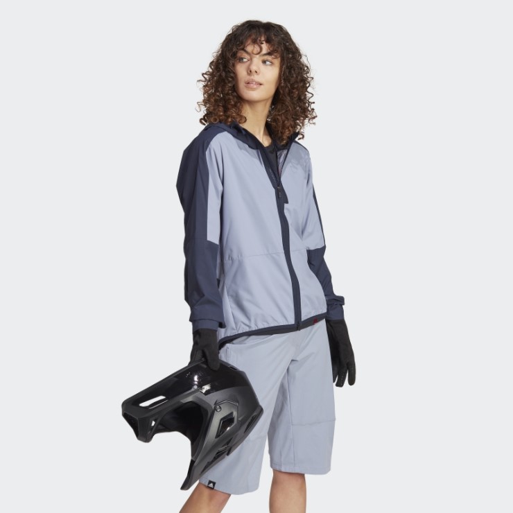 Chaqueta Cortavientos Adidas Five Ten Plata Violeta