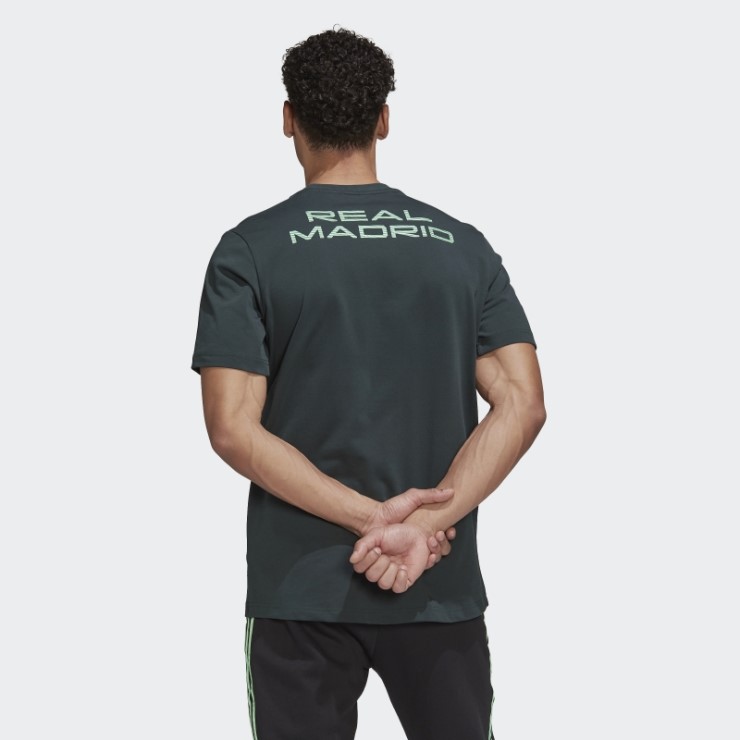 Camiseta Real Madrid Tiro 21 Lifestyler Heavy Algodón Adidas Verde