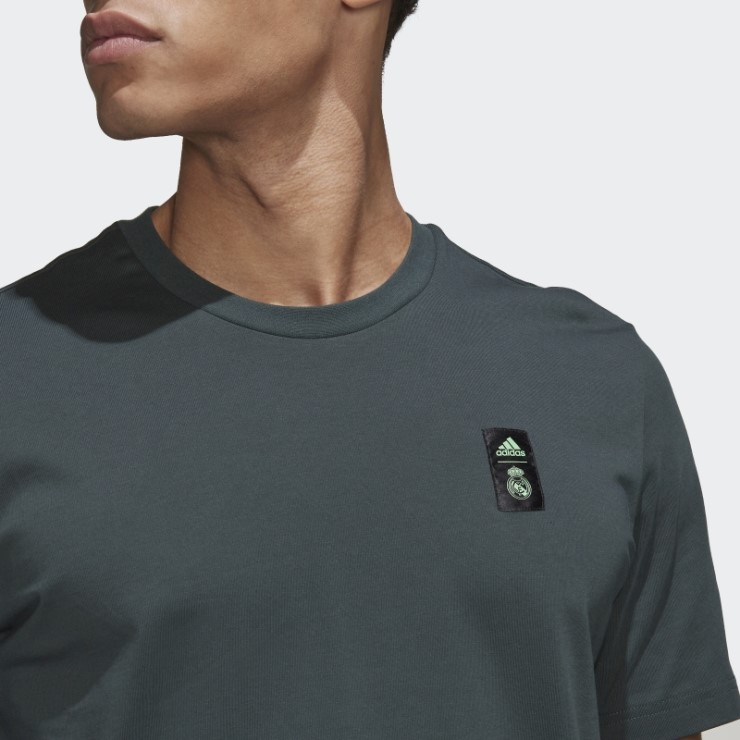 Camiseta Real Madrid Tiro 21 Lifestyler Heavy Algodón Adidas Verde