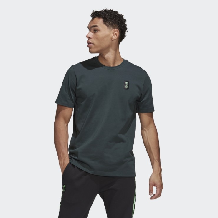 Camiseta Real Madrid Tiro 21 Lifestyler Heavy Algodon Adidas Verde