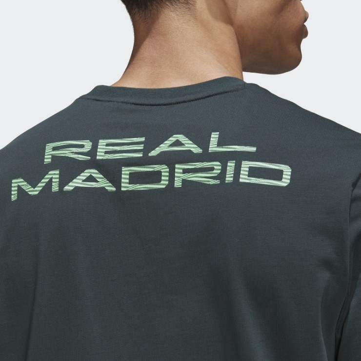 Camiseta Real Madrid Tiro 21 Lifestyler Heavy Algodon Adidas Verde