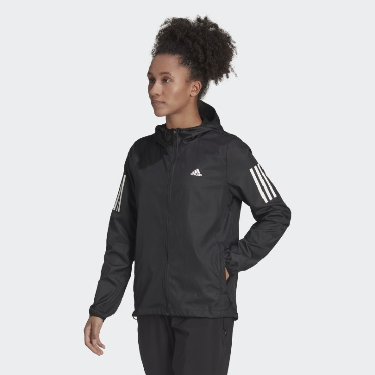 Adidas Own The Run Cortavientos De Running Con Capucha Negro
