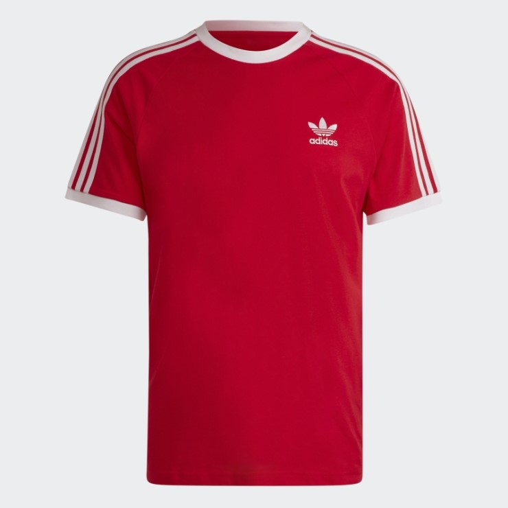 Camiseta Adidas Adicolor Classics 3 Rayas Escarlata