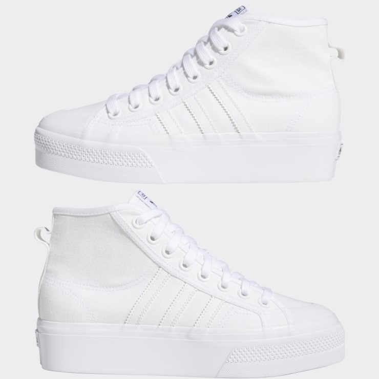 Nizza Plataforma Mid Zapatos Adidas Blanco