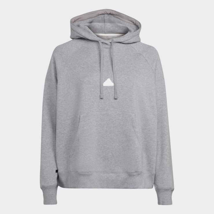 Sudadera Oversize Con Capucha (talla Grande) Adidas Gris Medio