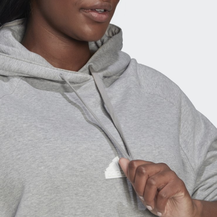 Sudadera Oversize Con Capucha (talla Grande) Adidas Gris Medio