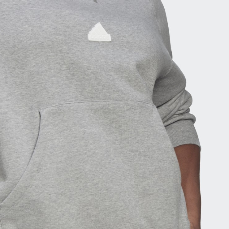 Sudadera Oversize Con Capucha (talla Grande) Adidas Gris Medio