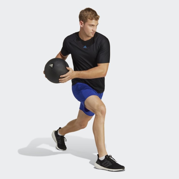 Pantalón Corto De Entrenamiento De Malla Hiit Azul Adidas