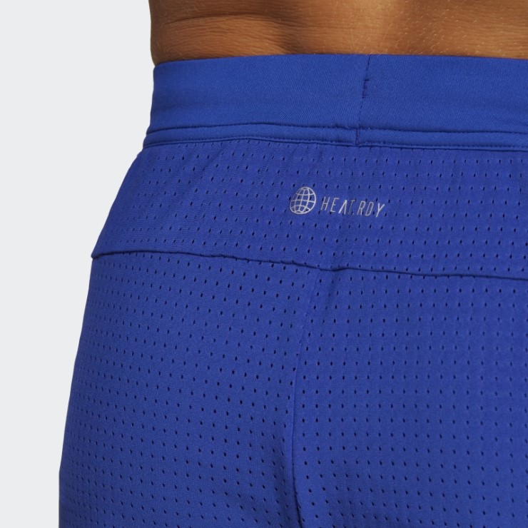 Pantalón Corto De Entrenamiento De Malla Hiit Azul Adidas