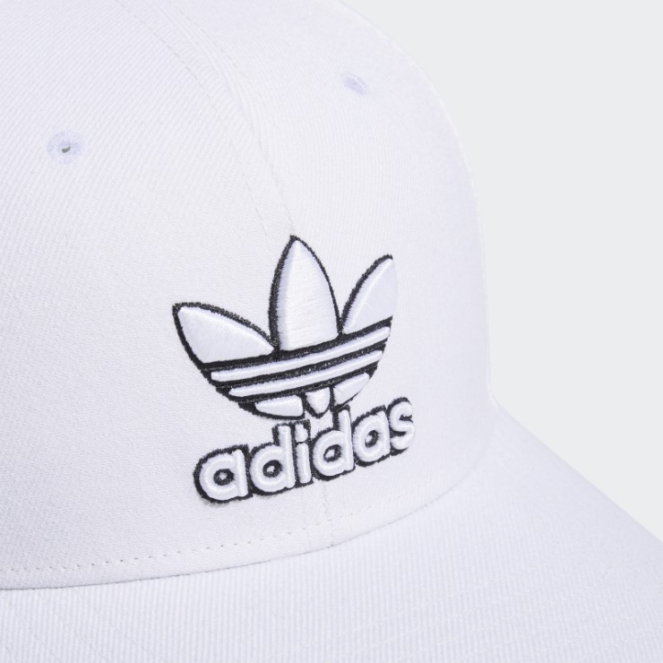 Gorro Moderno Precurvado Adidas Blanco