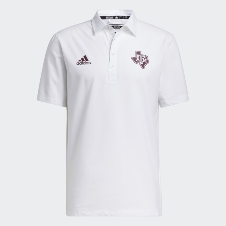Polo De Entrenador Adidas Aggies Stadium Blanco