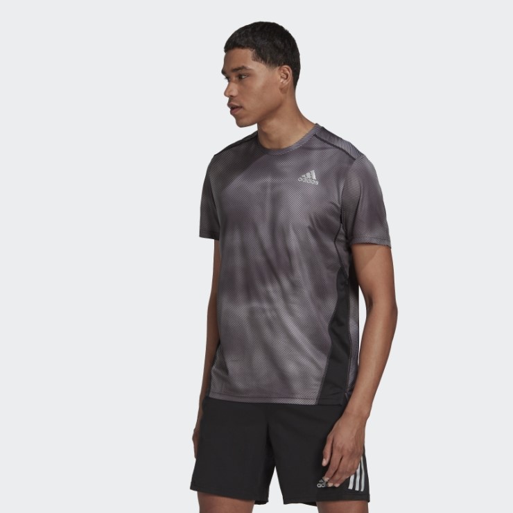 Camiseta Gris Adidas Own The Run Colorblock