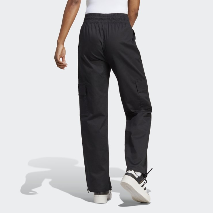 Pantalon Cargo Ancho Adidas Negro