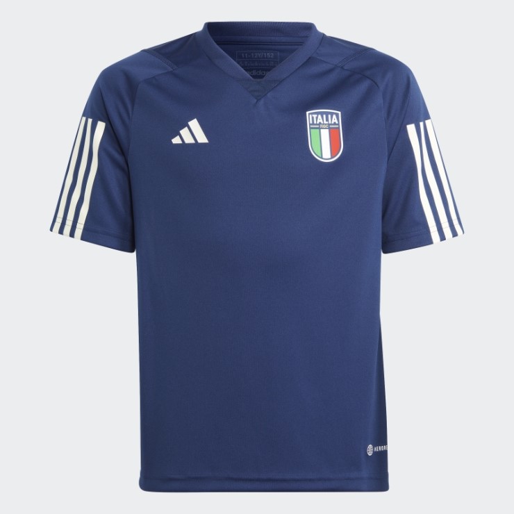 Camiseta De Entrenamiento Italia Tiro 23 Azul Oscuro Adidas