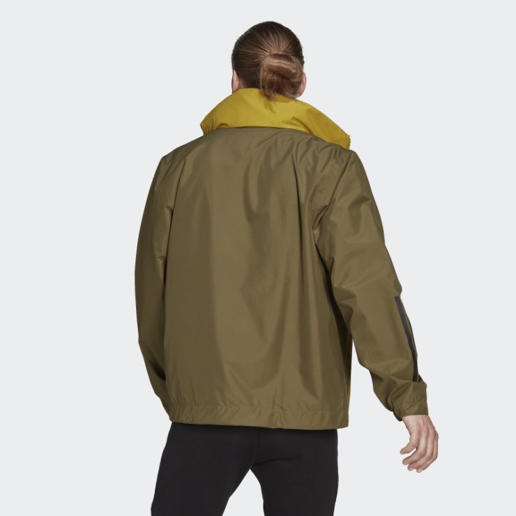 Chaqueta Bsc 3 Rayas Rain.rdy Adidas Verde óxido