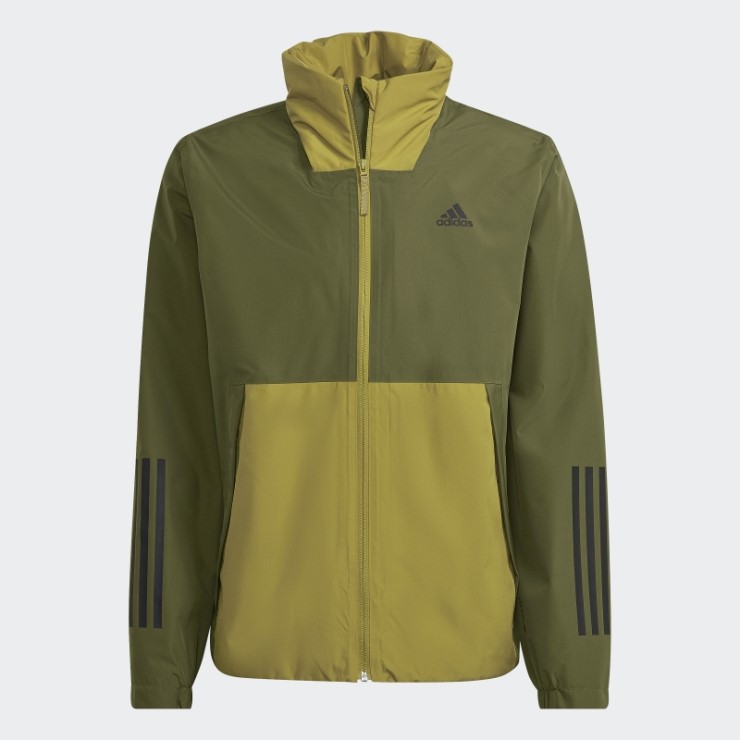 Chaqueta Bsc 3 Rayas Rain.rdy Adidas Verde óxido