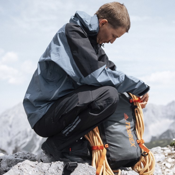 Chaqueta Terrex Techrock Gore-tex Pro Acero Adidas