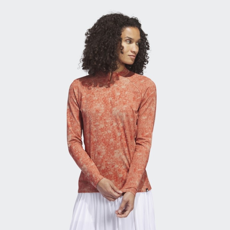 Camiseta De Golf Estampada De Manga Larga Ultimate365 Tour Adidas Roja