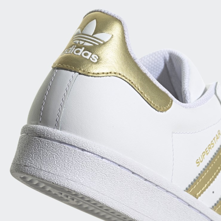Adidas Superstar Zapatos Oro Metalizado Moda