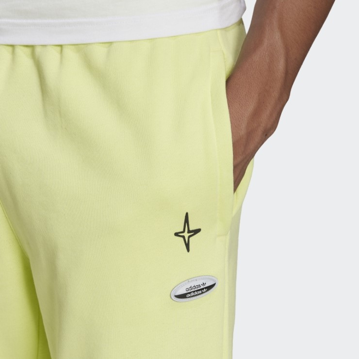 Amarillo R.y.v. Joggers Gráficos Adidas