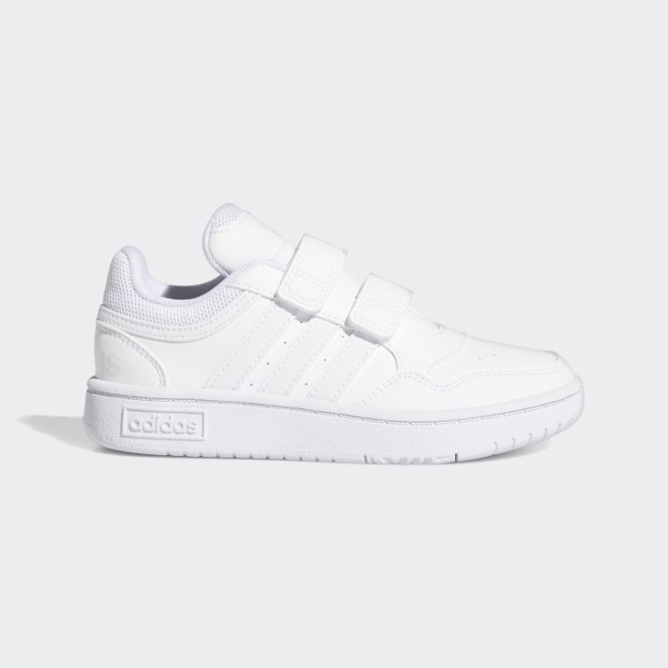 Hoops Lifestyle Baloncesto Hook-and-Loop Zapatos Blanco Adidas