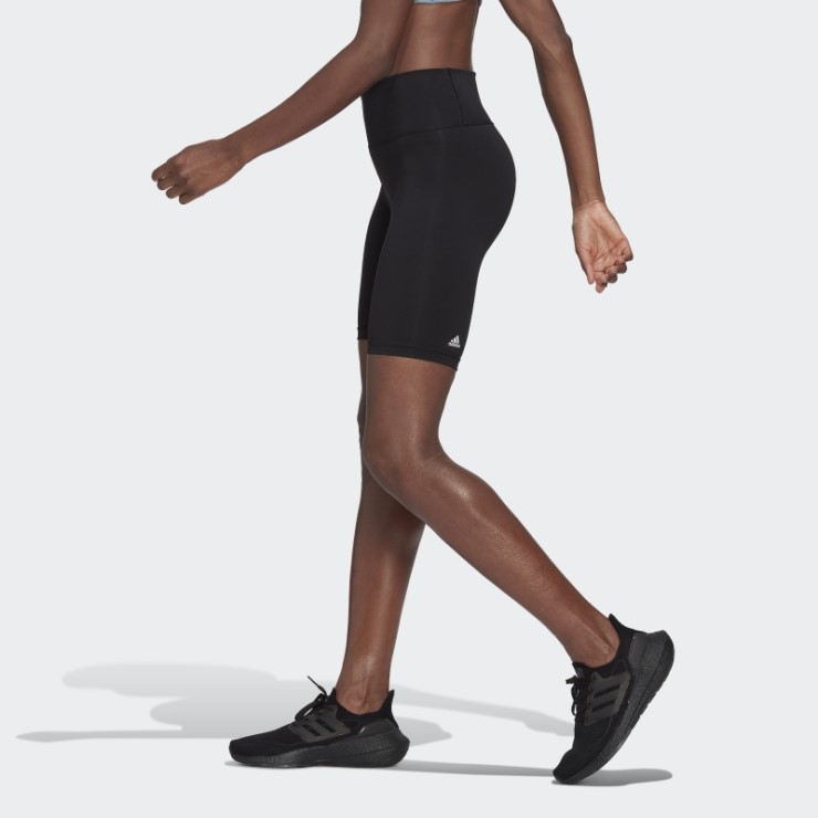 Leggings Cortos De Bicicleta De Entrenamiento Optime Adidas Negro