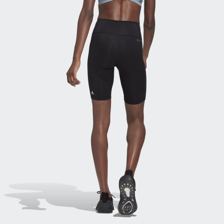 Leggings Cortos De Bicicleta De Entrenamiento Optime Adidas Negro
