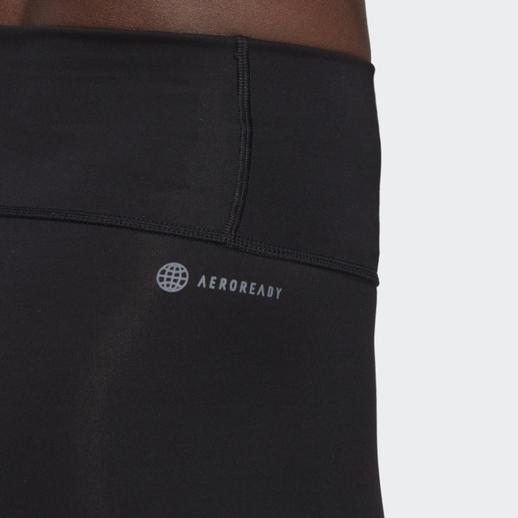 Leggings Cortos De Bicicleta De Entrenamiento Optime Adidas Negro