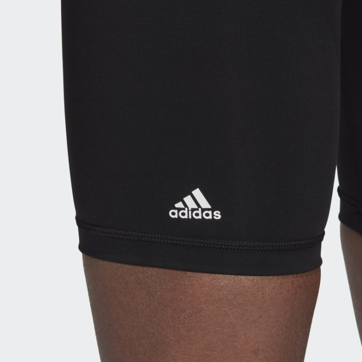 Leggings Cortos De Bicicleta De Entrenamiento Optime Adidas Negro