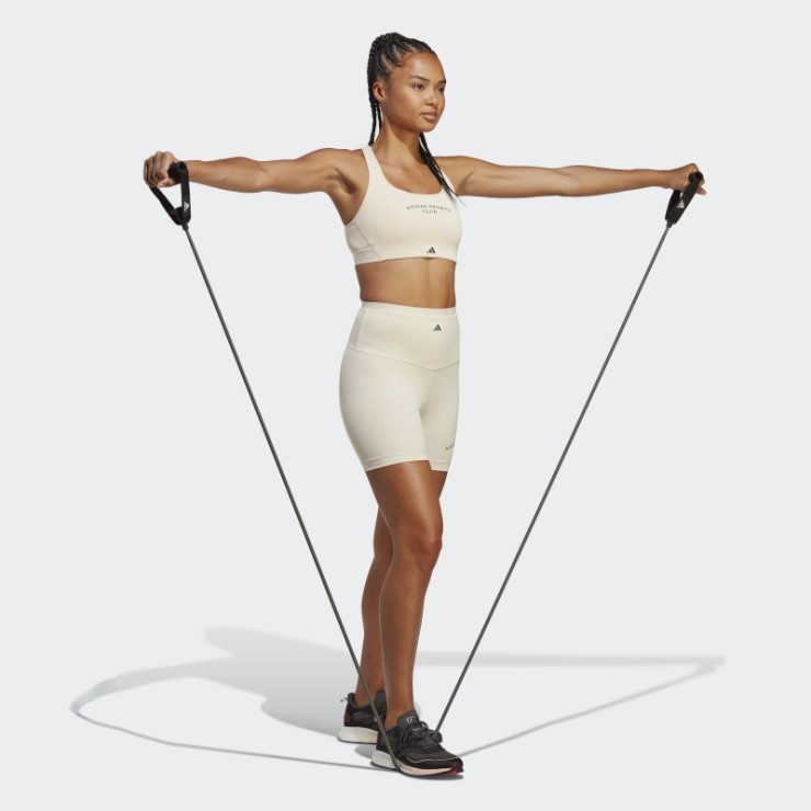 Polainas Cortas De Cintura Alta De Lino Sports Club De Adidas