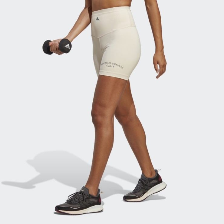 Leggings Cortos De Lino Sports Club De Cintura Alta Adidas