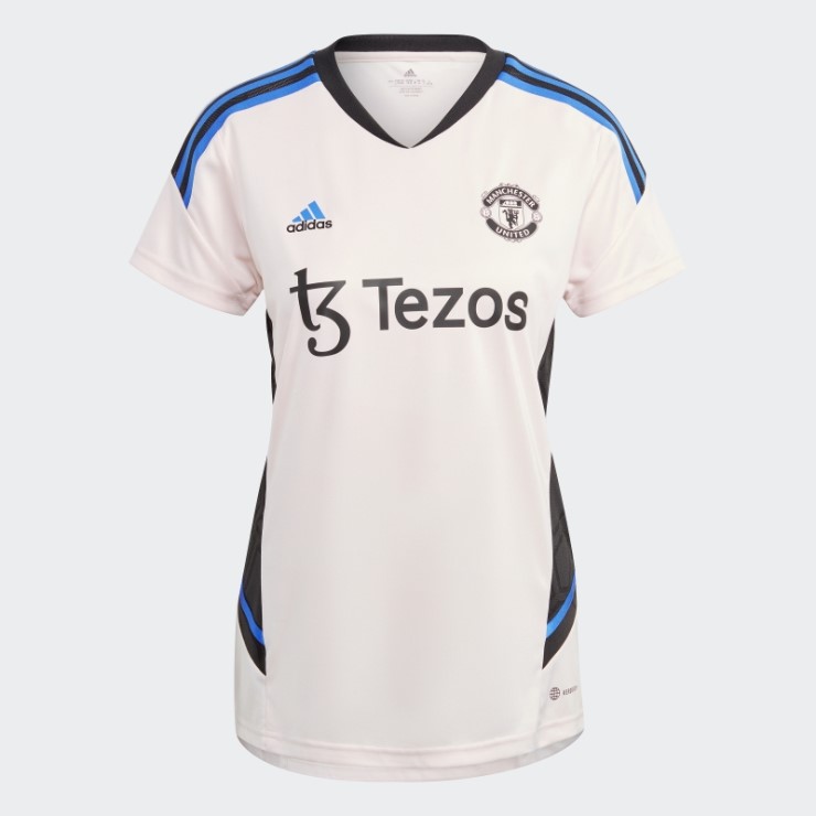 Camiseta De Entrenamiento Manchester United Condivo 22 Rosa Icey Adidas