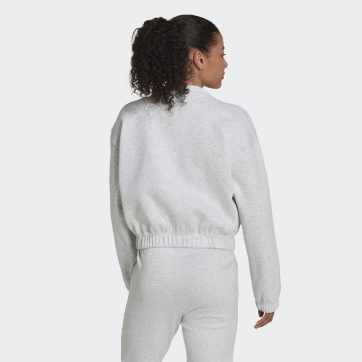 Sudadera Holgada Gris Claro Jaspeado Studio Lounge Adidas