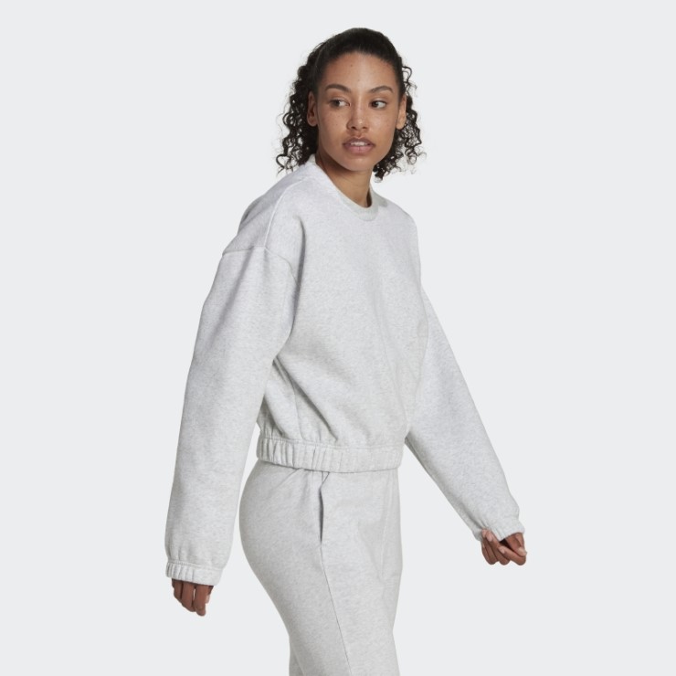 Sudadera Holgada Gris Claro Jaspeado Studio Lounge Adidas